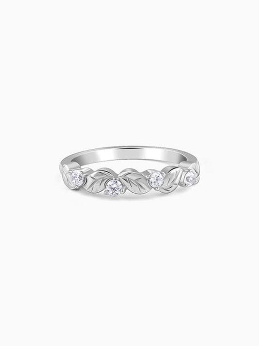 Silver Minimalist Wreath Ring