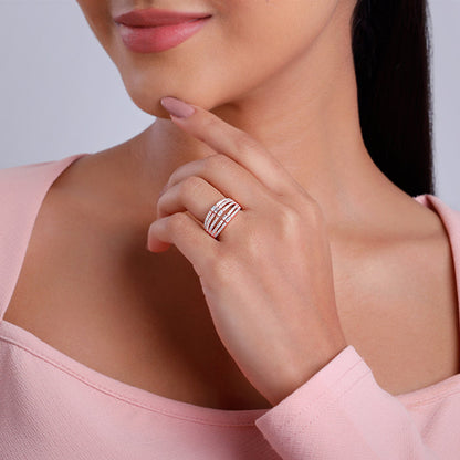 Rose Gold Layer Player Ring
