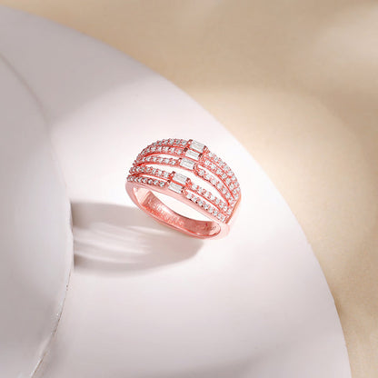 Rose Gold Layer Player Ring