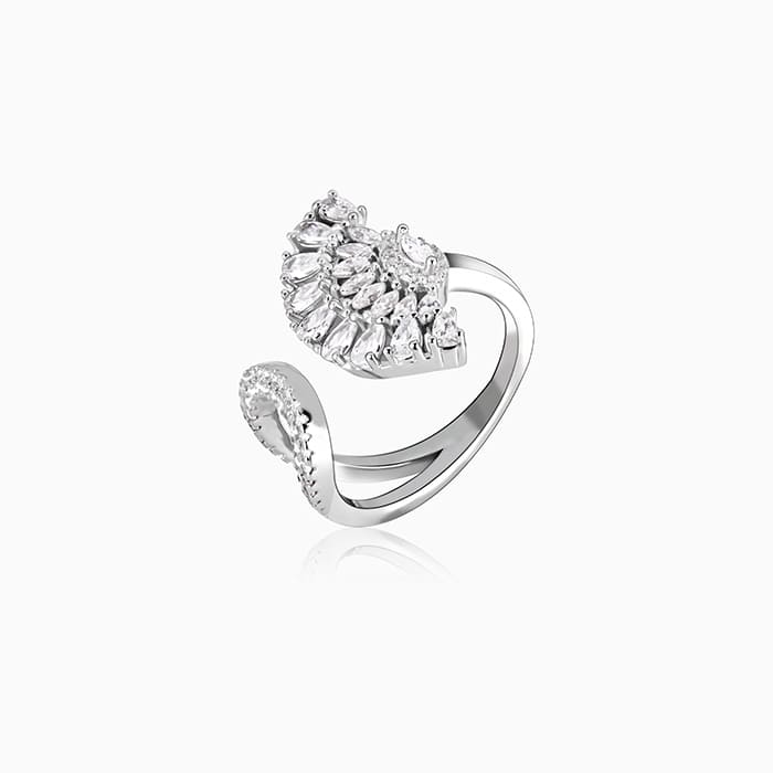 Silver Peacock Heritage Ring