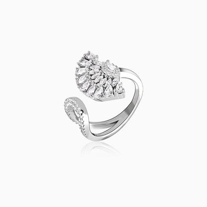 Silver Peacock Heritage Ring