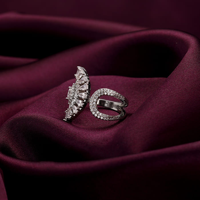 Silver Peacock Heritage Ring