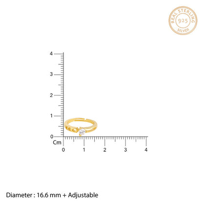 Golden Zircon Bliss Ring