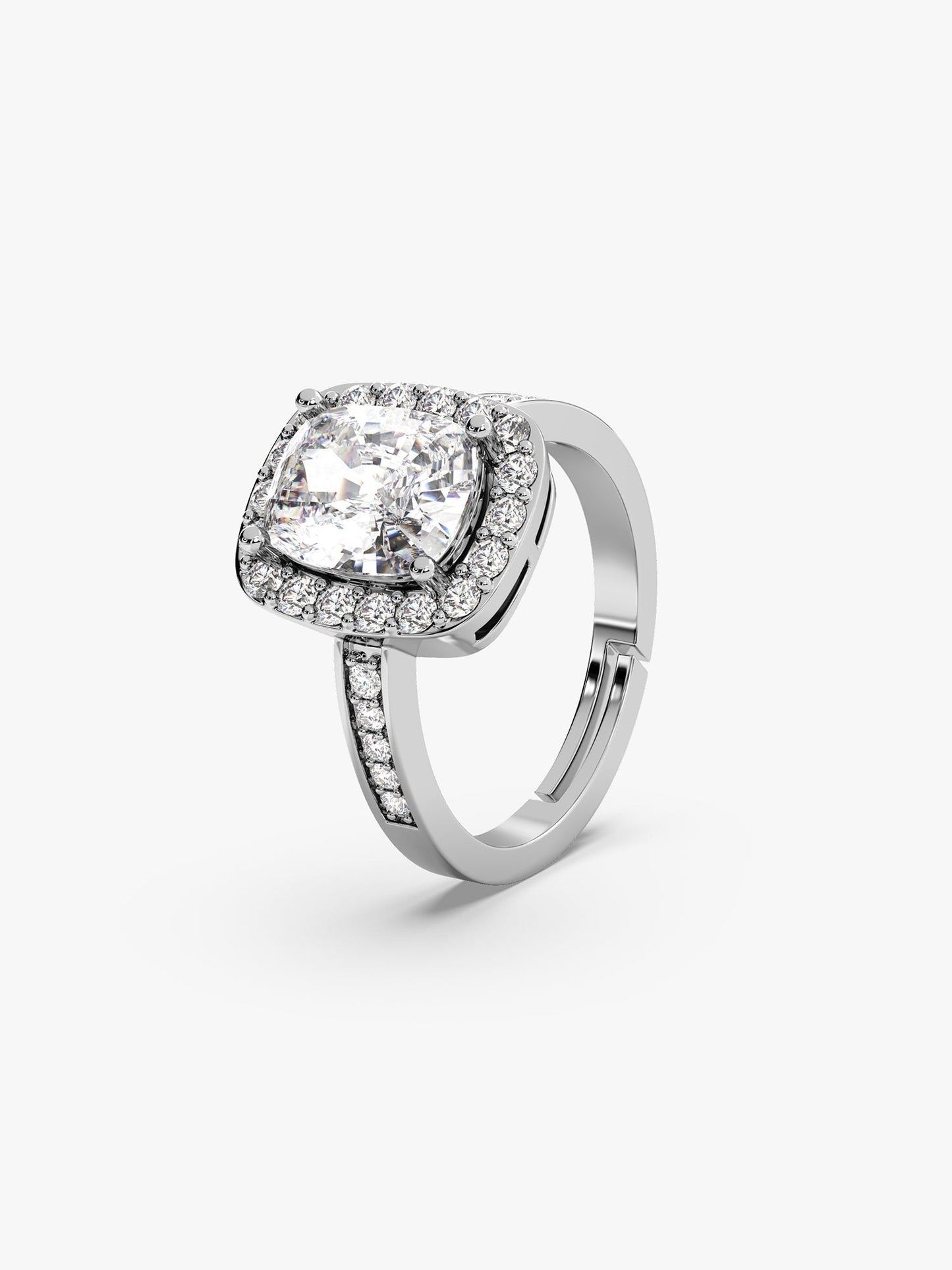 Silver Classic Solitaire Ring