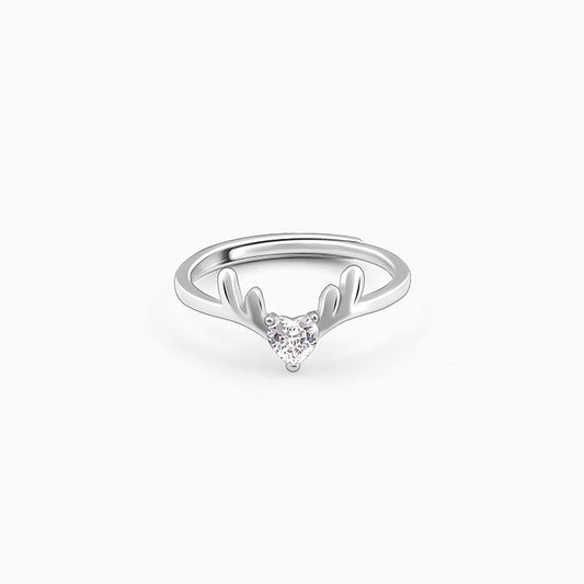 Silver Mystic Deer Ring