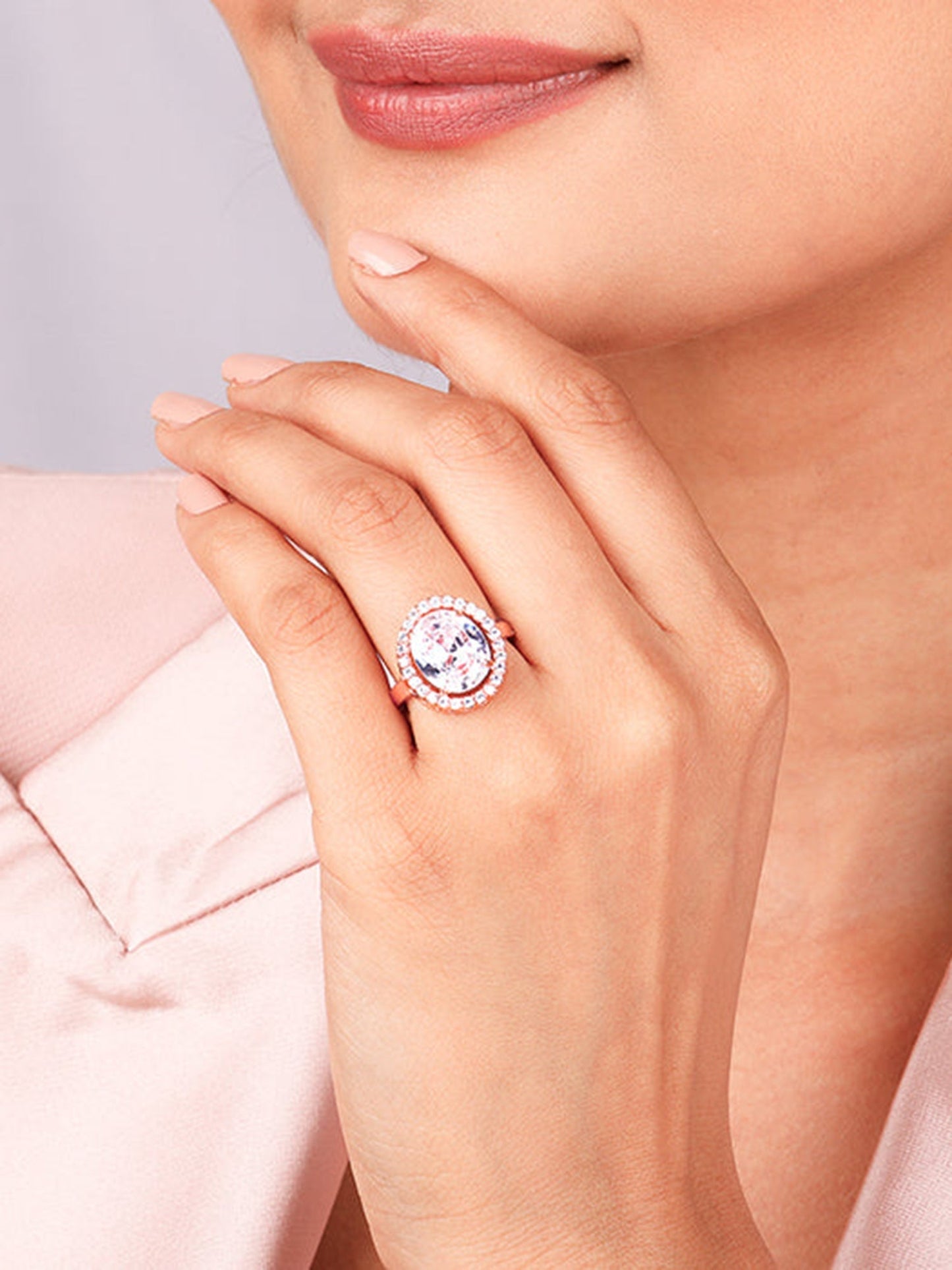 Rose Gold Solitaire Ring