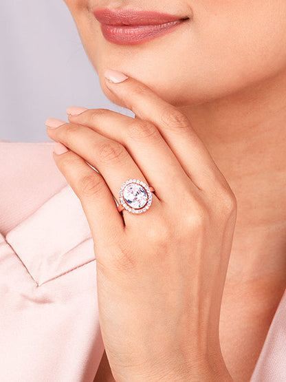 Rose Gold Solitaire Ring