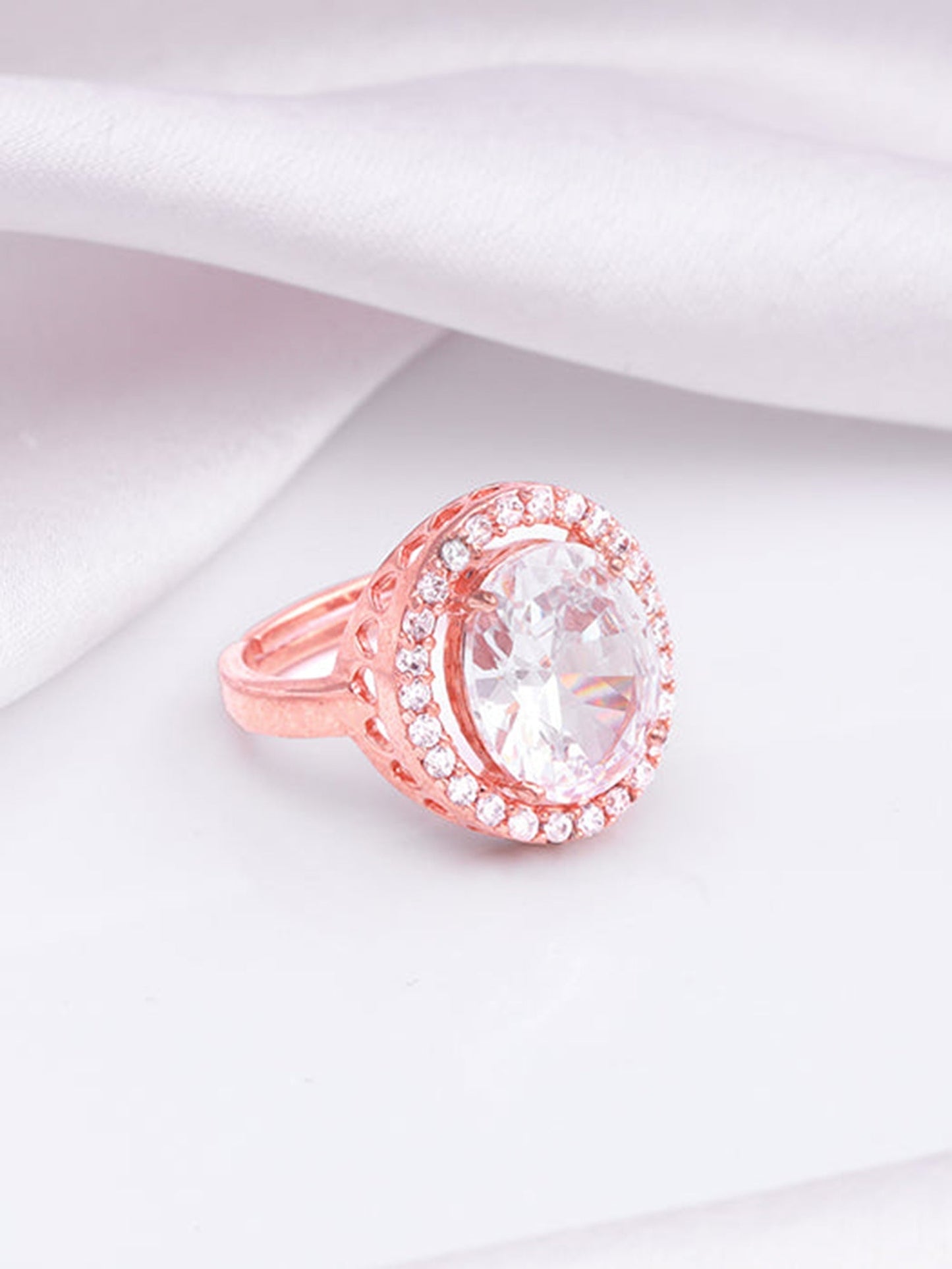 Rose Gold Solitaire Ring