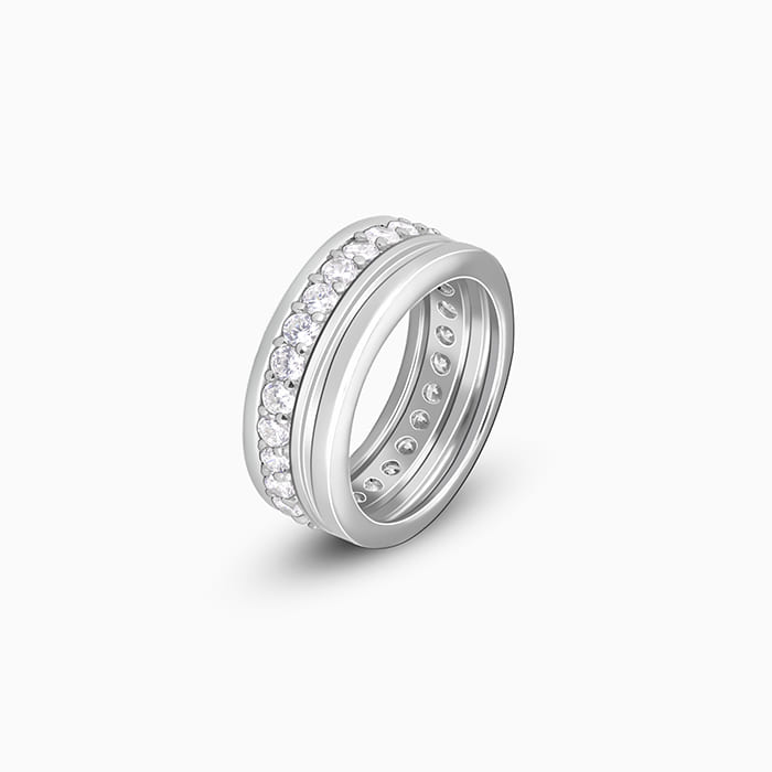 Silver Graceful Glow Ring