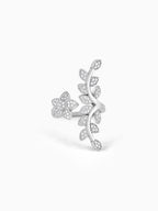 Silver Leaf Statement Ring