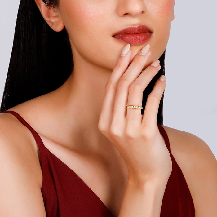 Golden Halo of Love Ring