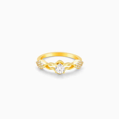Golden Sparkling Path Ring