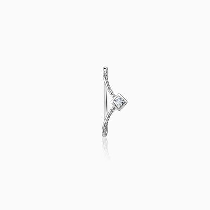 Silver Zircons Watch Charm