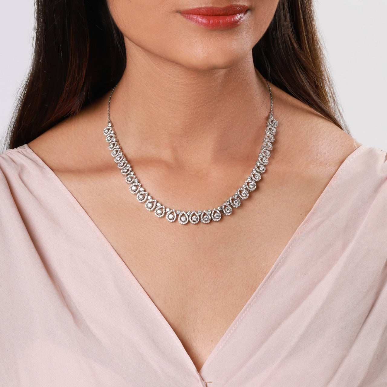 Anushka Sharma Silver Affair Necklace
