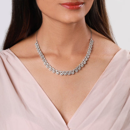 Anushka Sharma Silver Affair Necklace
