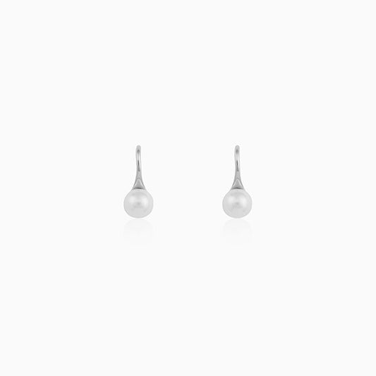 Silver Pearl Small Stud Earrings