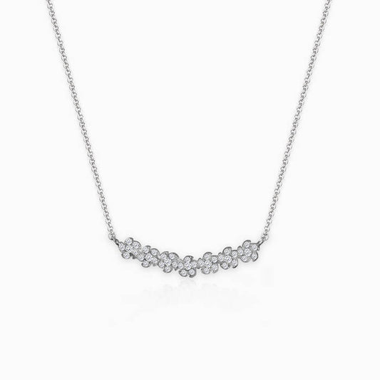 Anushka Sharma Silver Blooming Flower Necklace