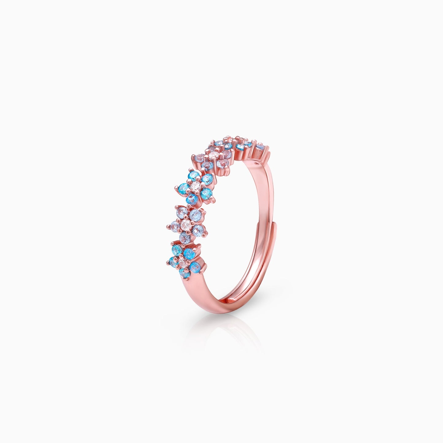 Rose Gold Glinting Crown Ring